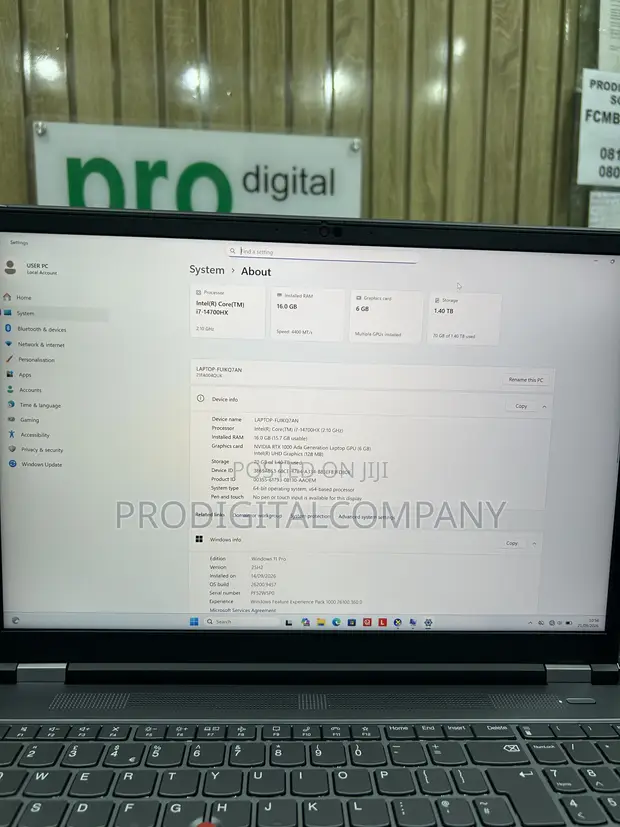 Lenovo ThinkPad P15s Laptop - Intel Core i7, 16GB RAM, 512GB SSD - 1