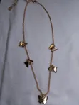 Fashion Butterfly Faux Gold Alloy Necklace - 1
