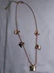Fashion Butterfly Faux Gold Alloy Necklace - 3