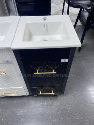 Premium 40cm Black Line Cabinet Basin