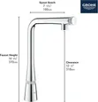 GROHE Babban Ingancin Kran Rabin Wanka - 4