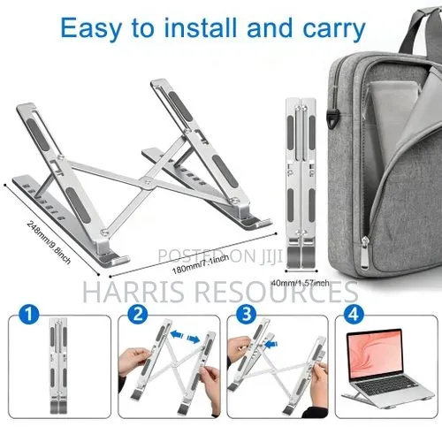 Adjustable Folding Laptop Stand - Multi-Position - 1