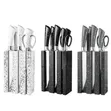 8-Piece Stainless Steel Marble Knife Set - 1