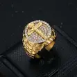 Cross Rhinestone Ring for Men - 1