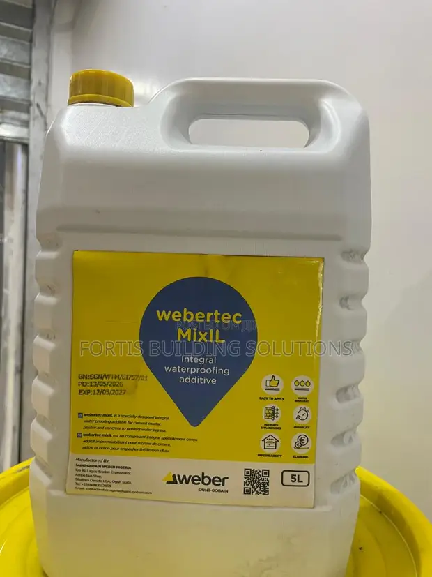 Webertec MixIL 5L Integral Waterproofing Liquid - 1