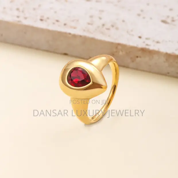 Waterdrop Elegance Gold-Plated Proposal Ring - 1