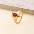Waterdrop Elegance Gold-Plated Proposal Ring - 1