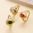 Waterdrop Elegance Gold-Plated Proposal Ring - 2
