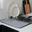 Absorbent Dish Draining Rack - 3