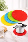 Round Silicone Heat Resistant Trivet Mat / Hot Pad - 3