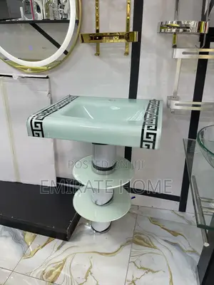 Master Glass Wash Hand Basin Cabinet tare da Mirror