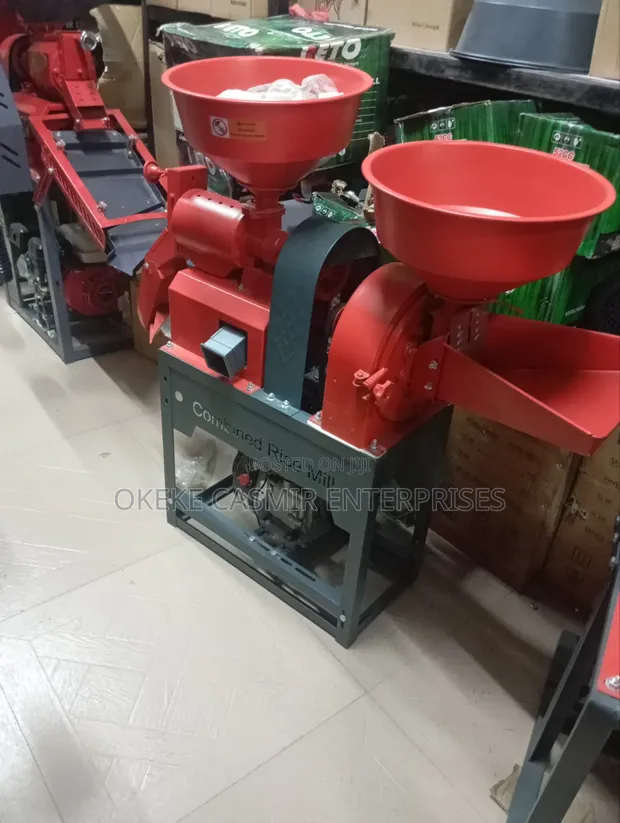 2-in-1 Rice Milling & Hammer Mill Machine (Petrol) - 1