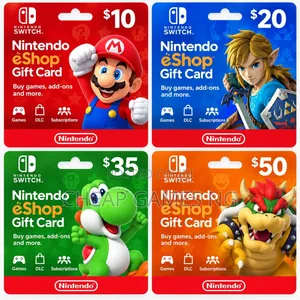 Nintendo Switch eShop Gift Cards ($10 - $50)