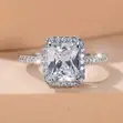 Sparkling Zircon Engagement Ring - Brand New - 3