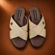 Jessa Joan Fashion Cross-Strap Slides na Mata - Zinari - 1