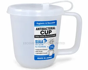 Japanese Antibacterial Cup with Lid & Handle