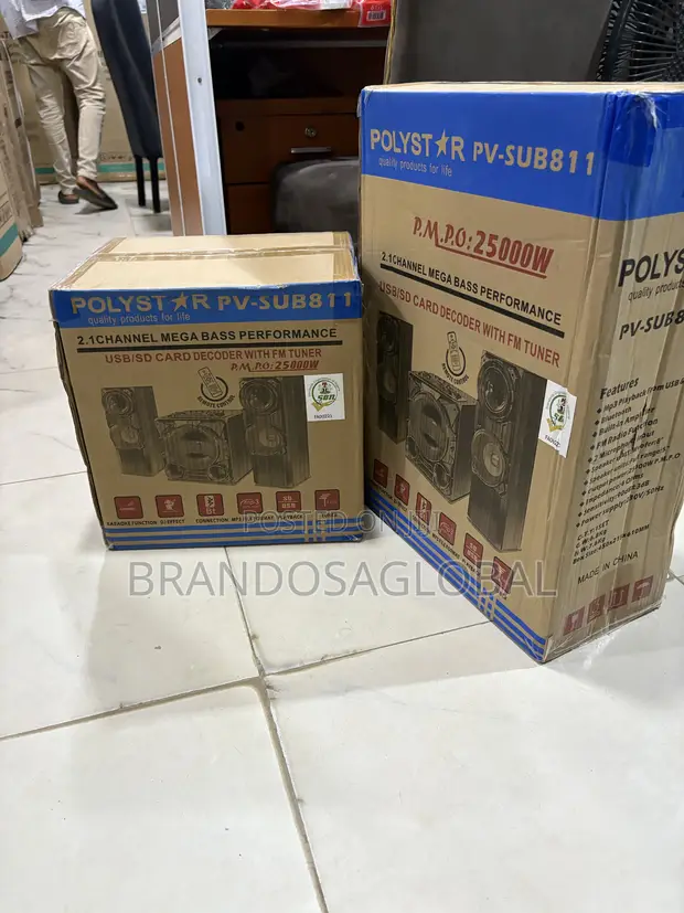 Polystar PV-SUB811 Home Entertainment Speaker System - 1