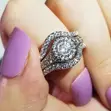 3-Piece Combination Royal Wedding Ring Set - 2