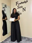 Fashion Nova Rela Jumpsuit - Black - 1