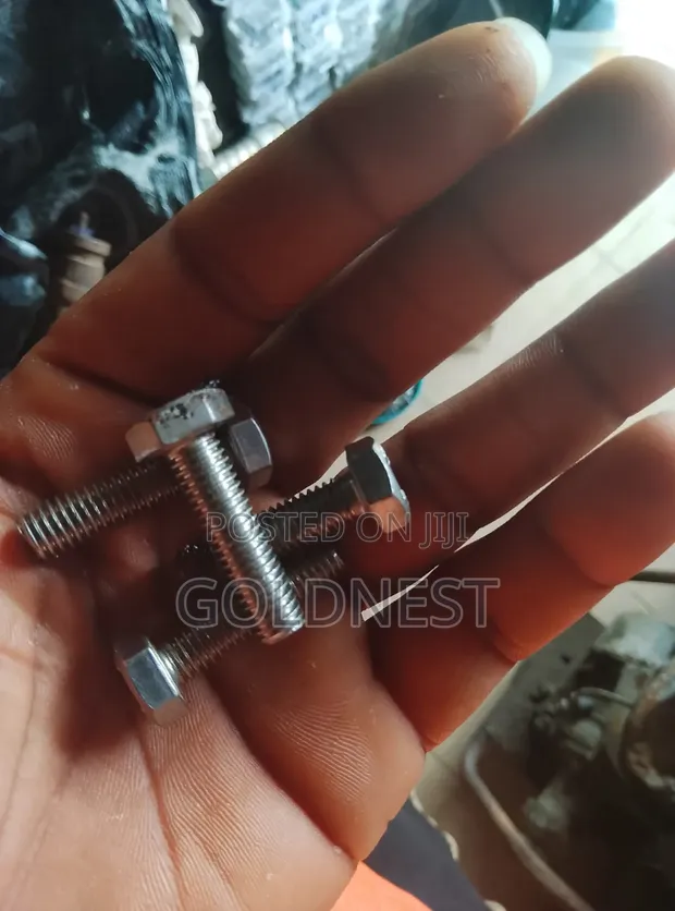 Silver Hexagonal-Head Bolts - 1