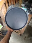 14" Non-Skid Serving Tray - Baƙar Fiberglass - 3