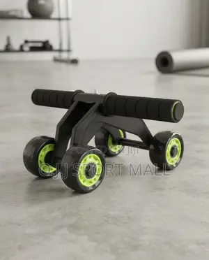 4 Wheel Workout Power Roller - Abdominal Core Exercise Wheel