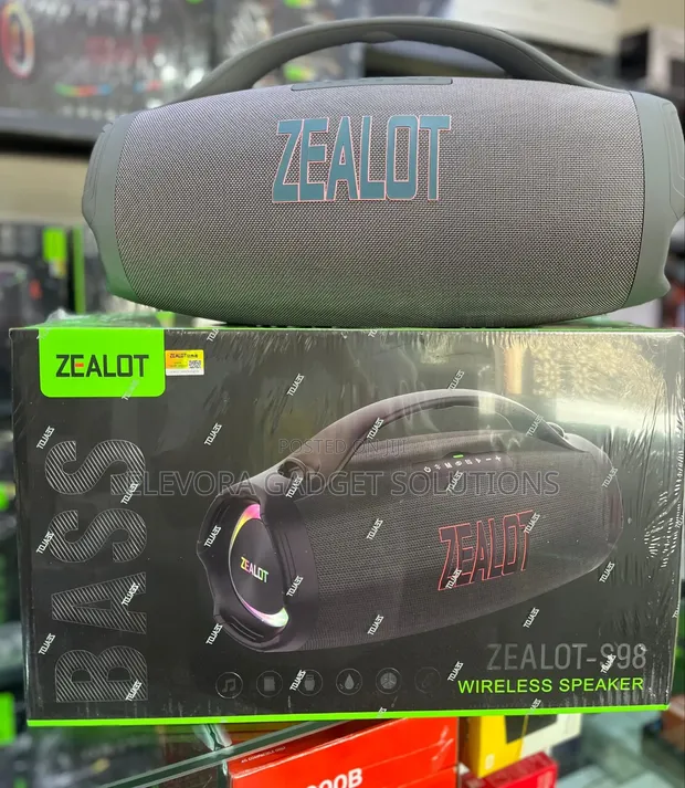 Zealot S98 Bass Wireless Speaker - RGB Light, Handle - 1