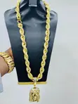 CEO Made Gold Necklace - 18k Gold, Diamond Pendant - 1