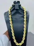 CEO Made Gold Necklace - 18k Gold, Diamond Pendant - 5