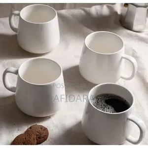 Saitin Kofuna 4 na Farar Ceramic Mai Inganci