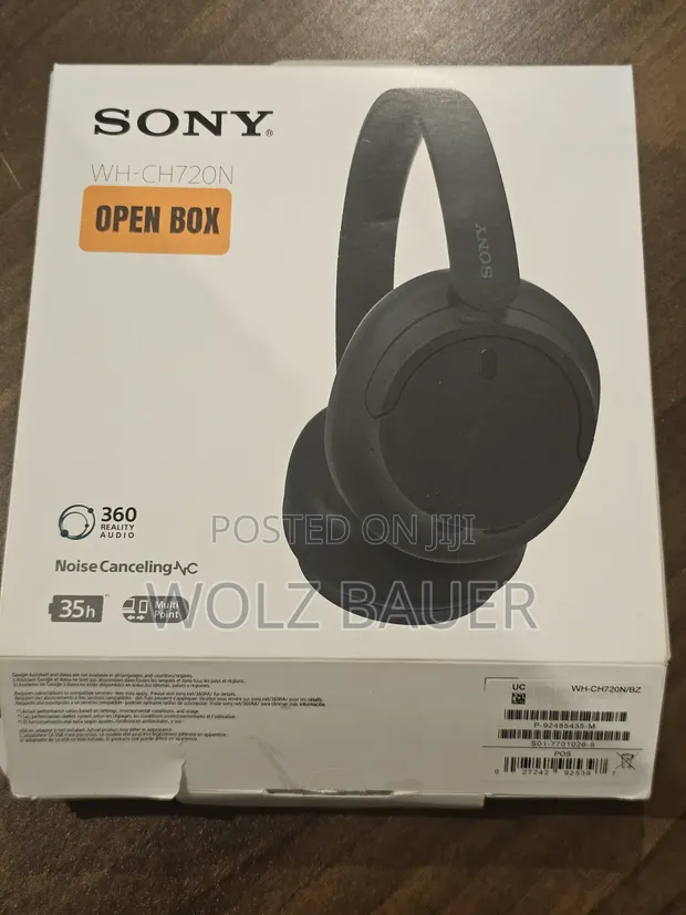 Open Box Sony WH-CH720N Wireless Noise-Canceling Headphones - Black - 1