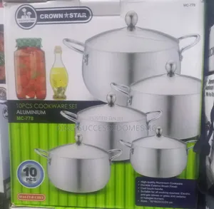 Crown Star Master Chef 10-Piece Aluminium Cookware Set