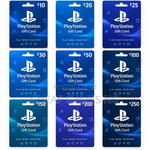 Playstation PSN Gift Cards ($2 - $250) - 1