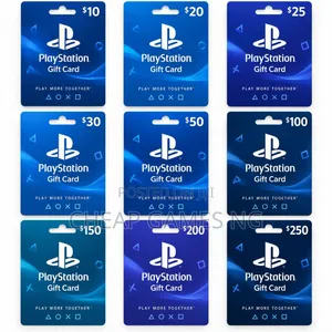 Playstation PSN Gift Cards ($2 - $250)