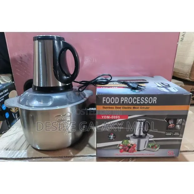 Stainless Steel Electric Food Processor and Yam Pounder - 1