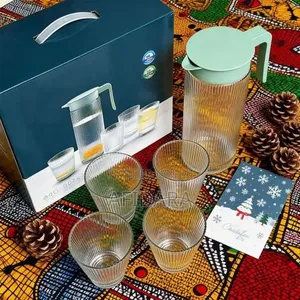 5-Piece Large Glass Cups Set