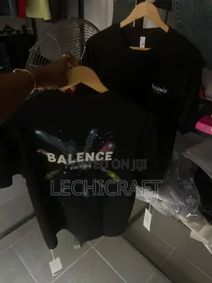 Balenciaga Men's Black T-Shirt - 3XL