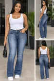 Ladies Denim Jeans - Blue, Size 34-36 - 2