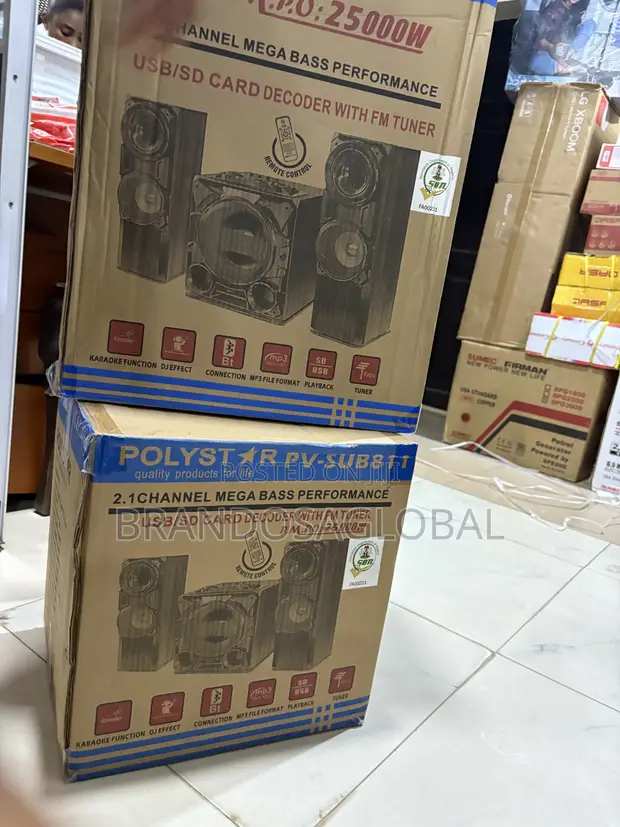 Polystar PV-SUB811 Multimedia Sound System with Bluetooth - 1