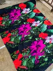 Vintage Nija Made Wears Fabrics - Velvet Lace & Velvet - 3