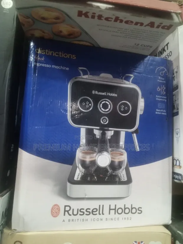 Russell Hobbs Distinctions Espresso Coffee Machine - 1350W - 1
