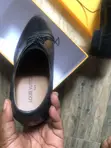 Louis Vuitton Black Leather Loafers - Men's Size 39 - 1