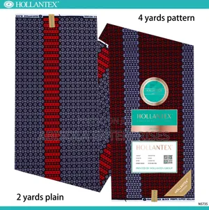 Hollantex Ankara Fabric Mix - Blue & Black