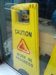 Caution Wet Floor Safety Sign - 1