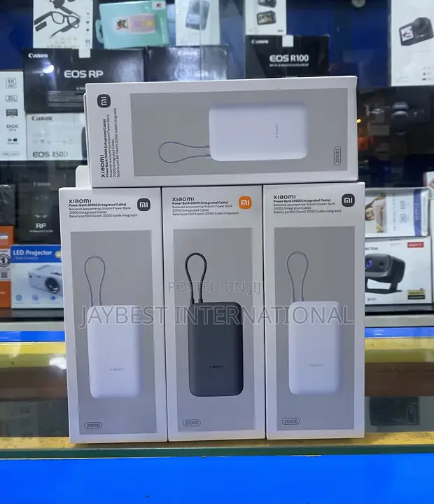 Xiaomi Mi 22.5W 20000mAh Power Bank (Integrated Cable) - Dark Gray - 1