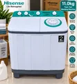 Hisense 11kg Twin Tub Washing Machine da Air Dry Spin - 1