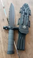 Tactical Fixed-Blade Survival Knife with Sheath & Compass - 2
