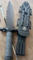 Tactical Fixed-Blade Survival Knife with Sheath & Compass - 4