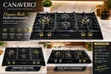 Canavaro Brass 4 Burner Gas Hub na Italiya - 2