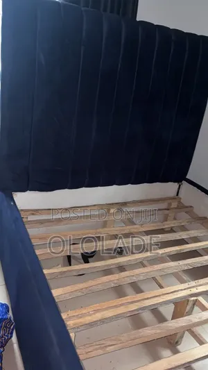 Used Blue Bed Frame - 75-80 Inches